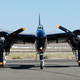 The extremely narrow fuselage of the Tigercat is shown in this front view (Dziban303)